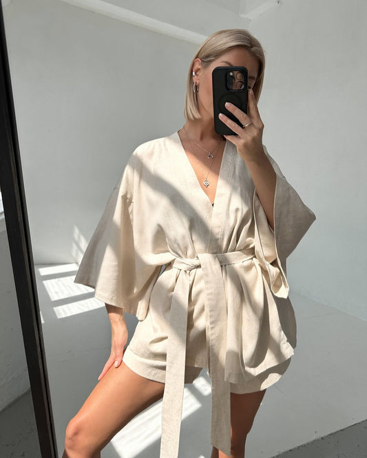 Kimono + shorts set